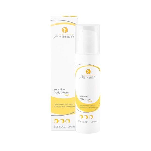 AESTHETICO Sensitive Body Cream 200 ml, Spender